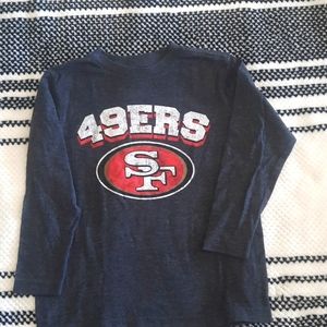Long Sleeve 49ers 🏈 Shirt - Kids
